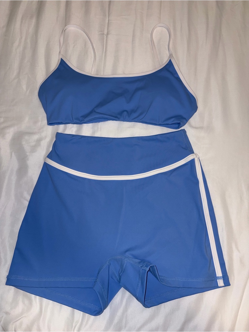 Blue Two-Piece Athletic Set.
